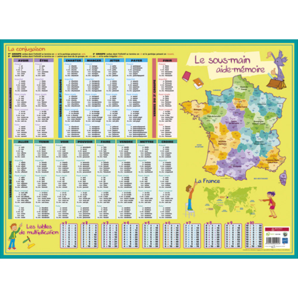 CBG Sous main format 40 x 55 cm aide mmoire