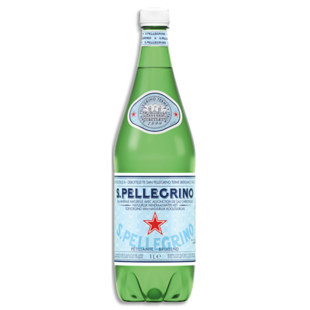 SAN PELLEGRINO Bouteille d'eau ptillante 1 litre minrale