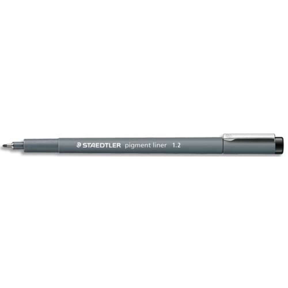 STAEDTLER Pigment liner 308 Feutre pointe 1,2 mm.18h CAP-OFF. Ecriture, les croquis et le dessin.