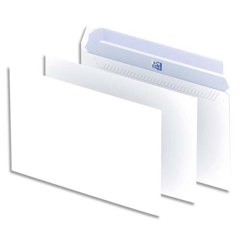 OXFORD Bote de 500 enveloppes Blanches auto-adhsives 90g format C5 162x229 mm