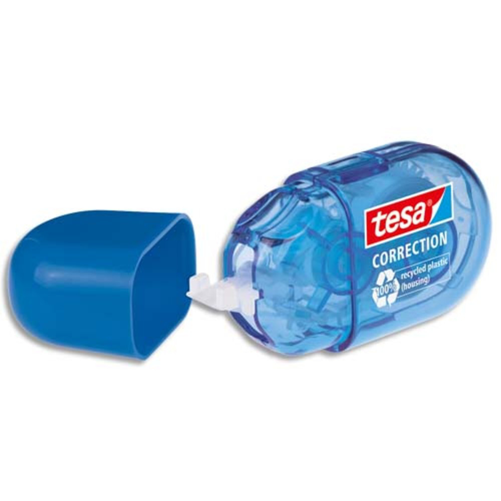 TESA mini roller correction facile, nette et prcise Bleu ecologo 6Mx5mm