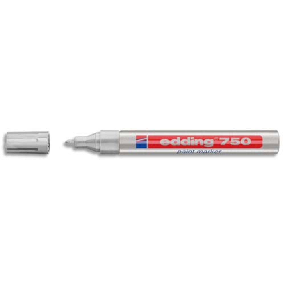 EDDING Marqueur peinture encre permanente argent pour toutes surfaces pointe moyenne