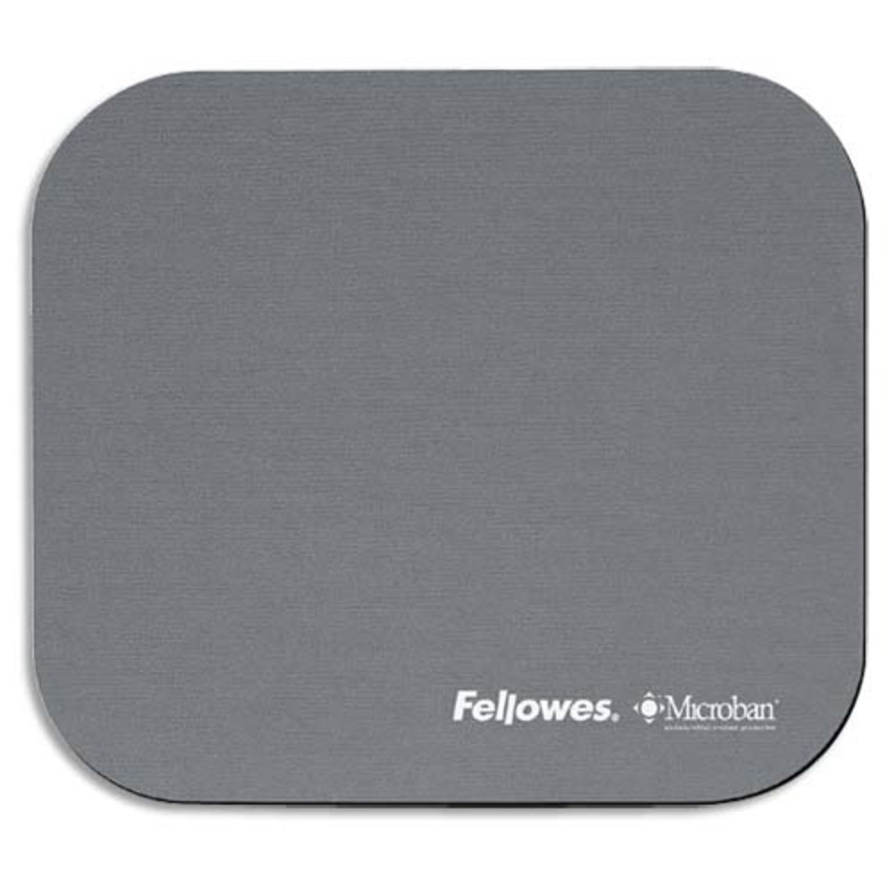 FELLOWES Tapis de souris antibactrien Argent Microban 5934005