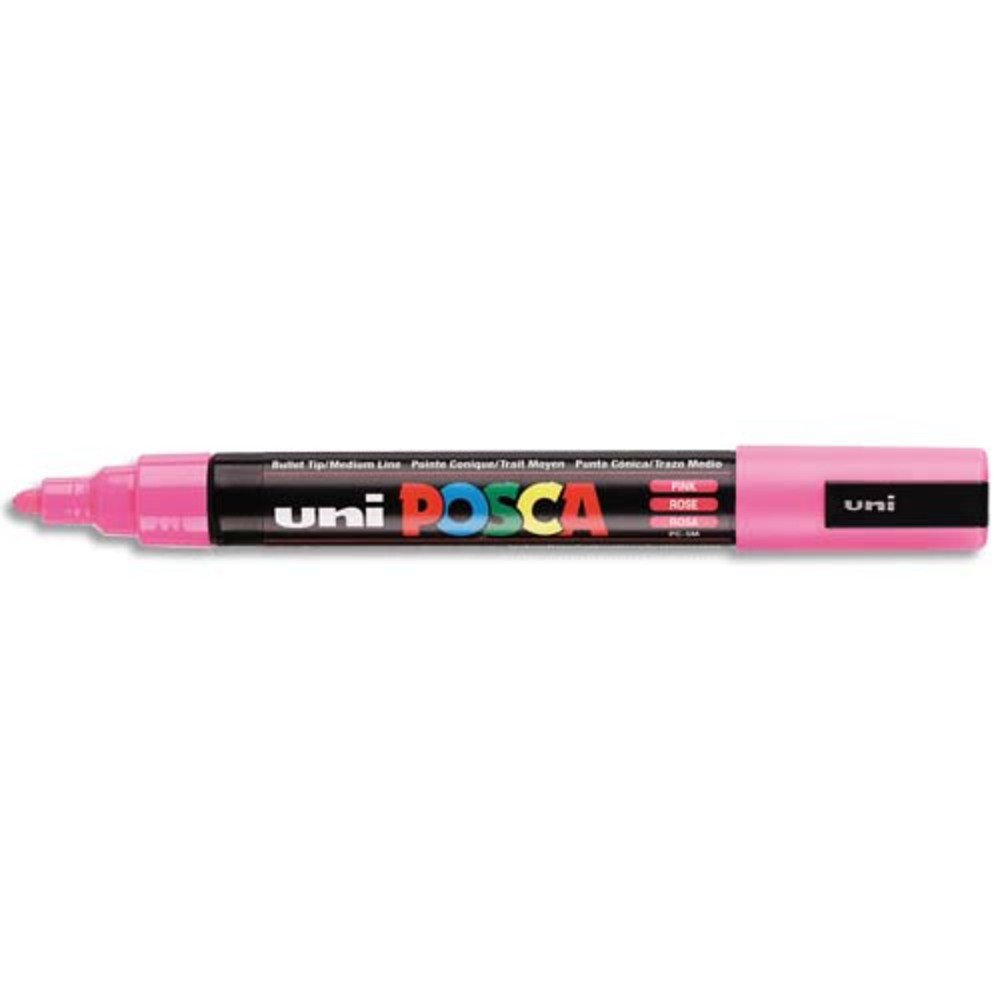 UNI POSCA POSCA Marqueur peinture encre Rose  pigmentation et base eau pointe moyenne ogive