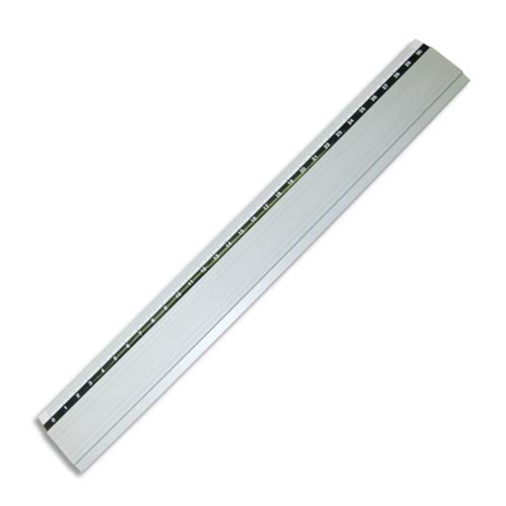 WONDAY Rgle de dcoupe aluminium anodise 30 cm. Barre antidrapante