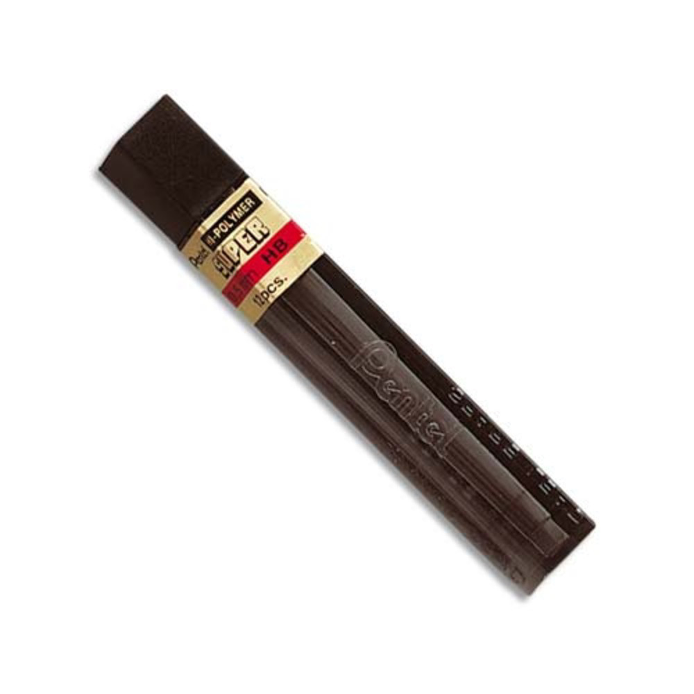 PENTEL Etui de 12 mines SUPER 0,7 mm Hi-Polymer haute qualit 2B M50