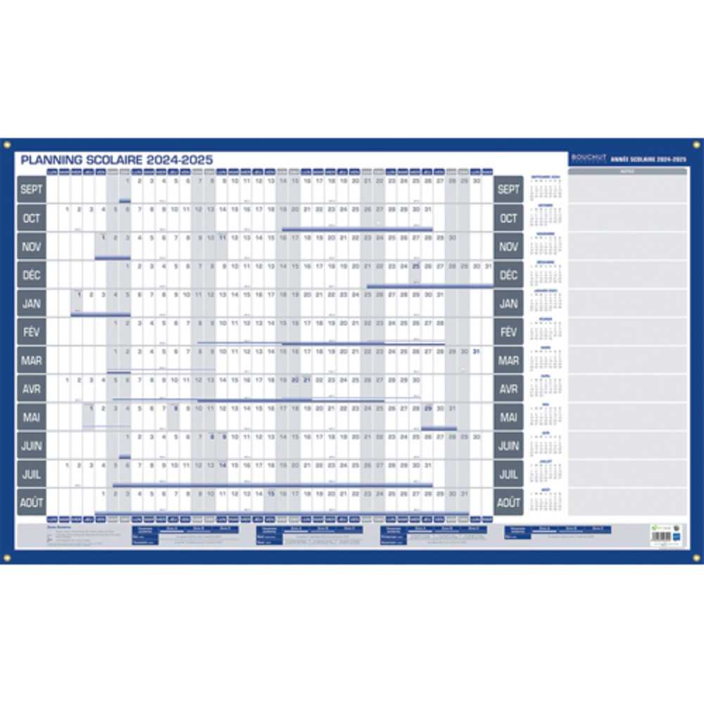 CBG Planning scolaire de Janvier  Dcembre, effaable  sec, 60x99cm