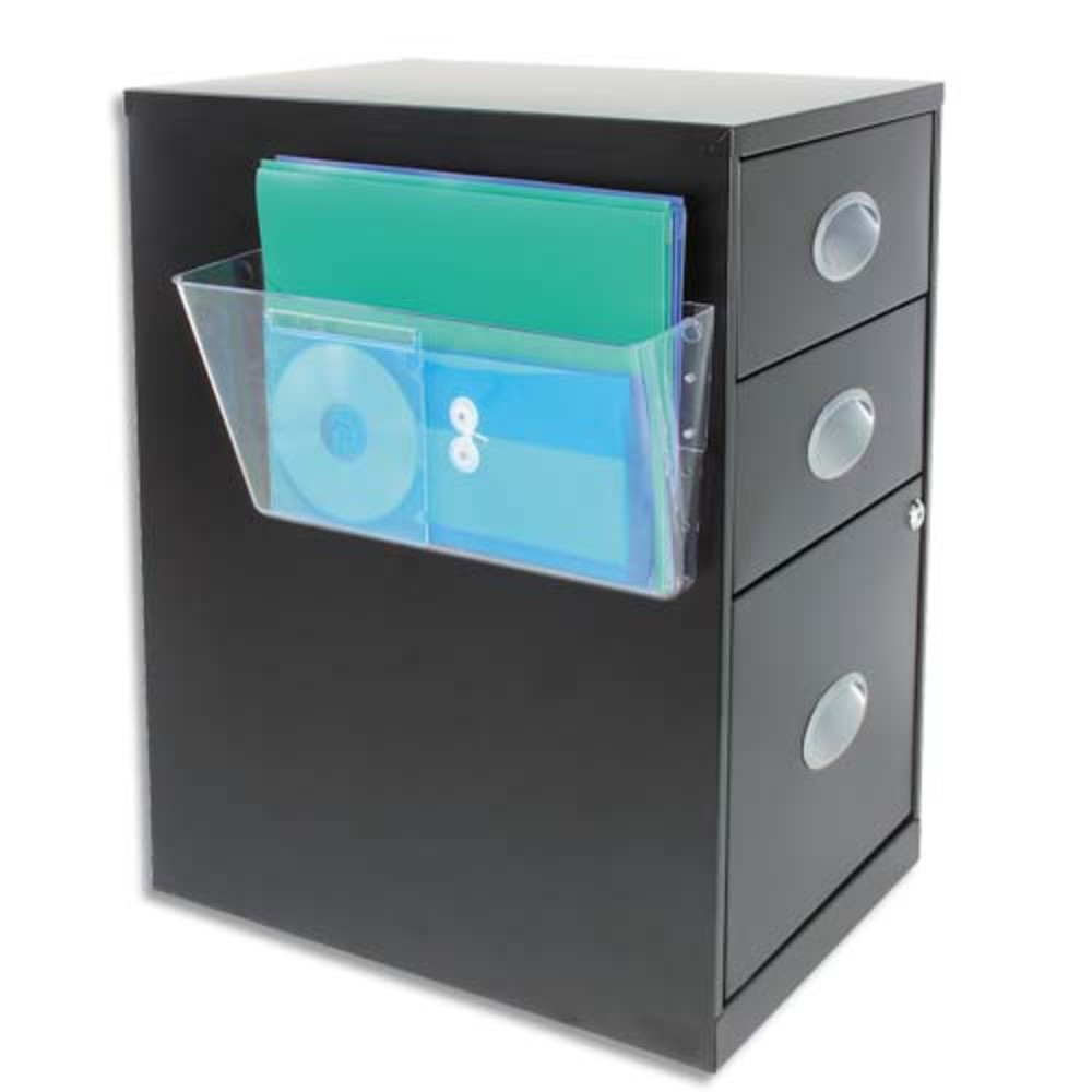 DEFLECTO Corbeille murale magntique A4 transparente