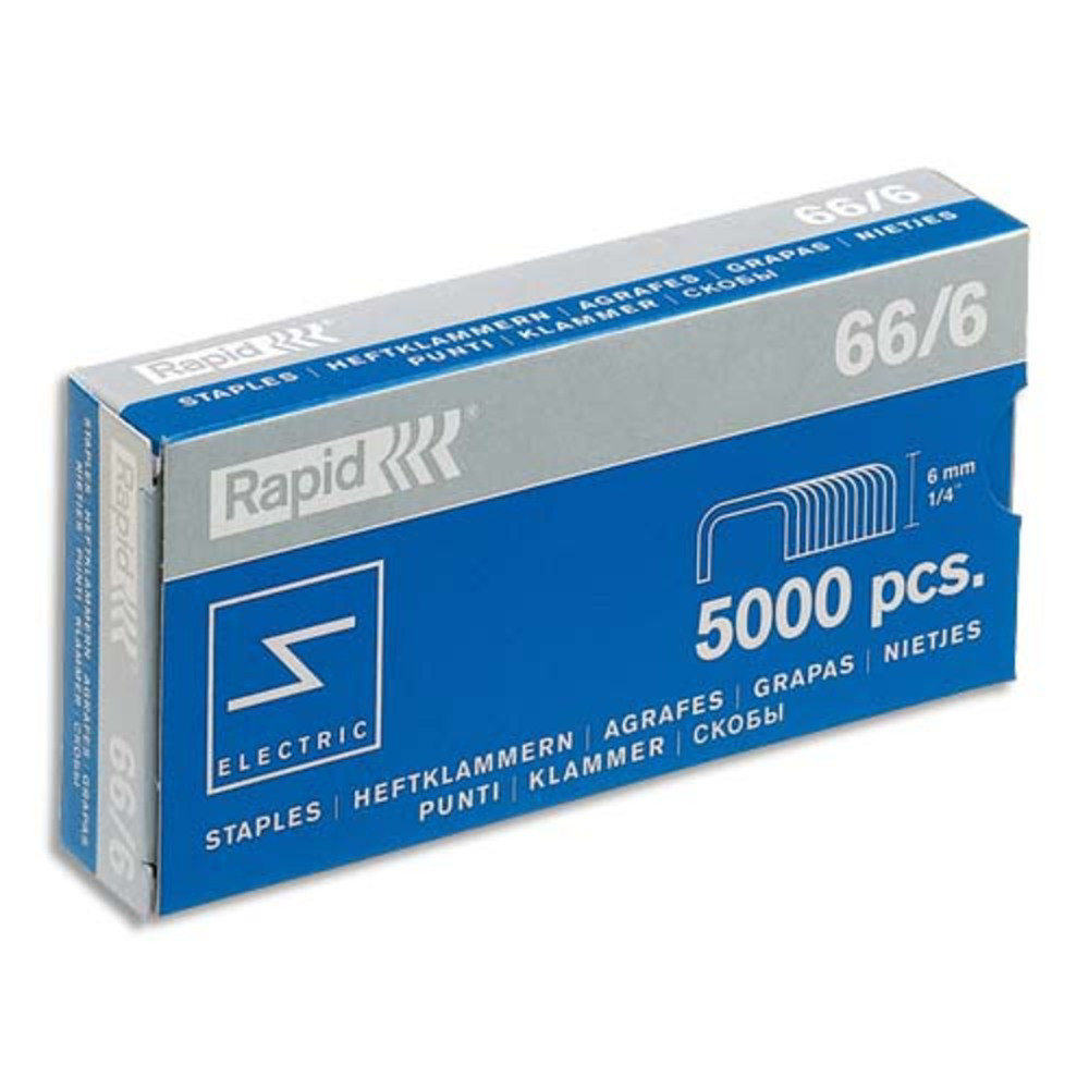 RAPID Agrafes N66/6 en bote de 5000