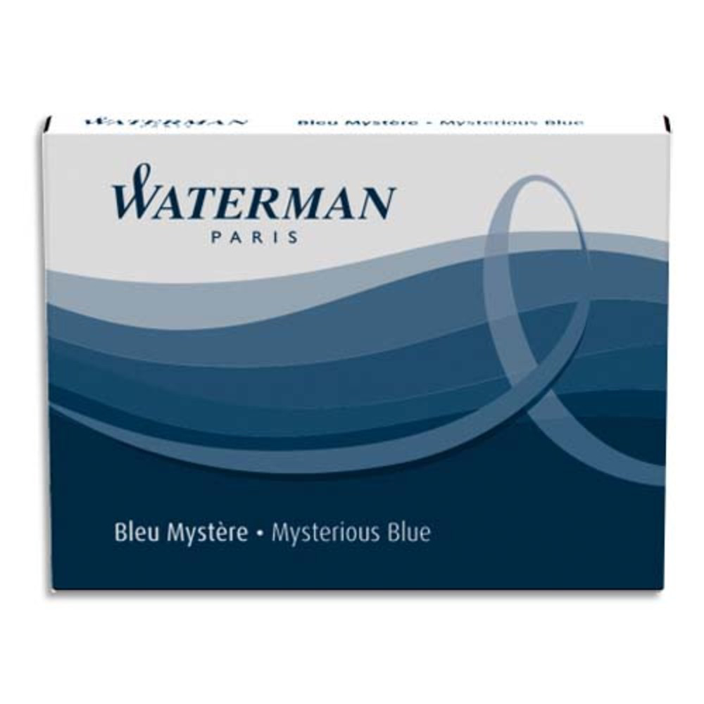 WATERMAN Etui de 6 mini cartouches encre Bleue srnit