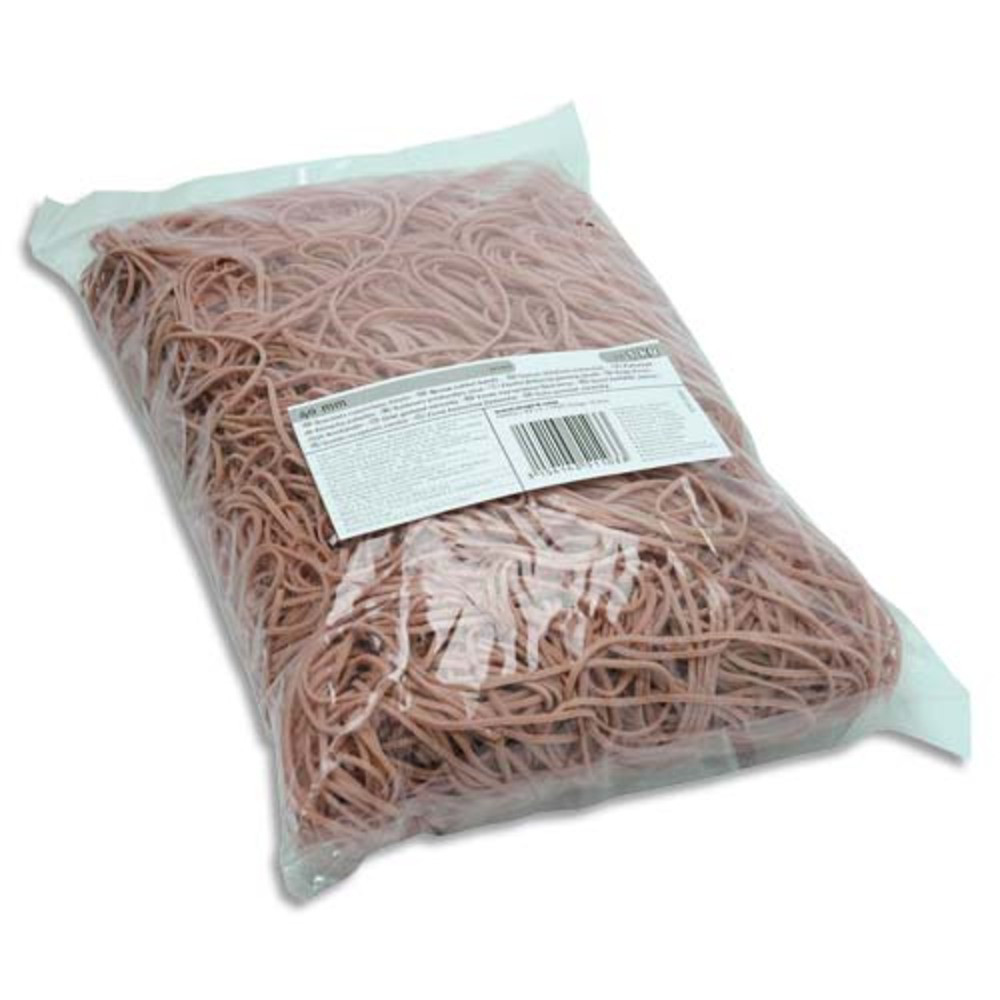 WONDAY Sac de 1kg d'lastique en caoutchouc blond large 200x10mm
