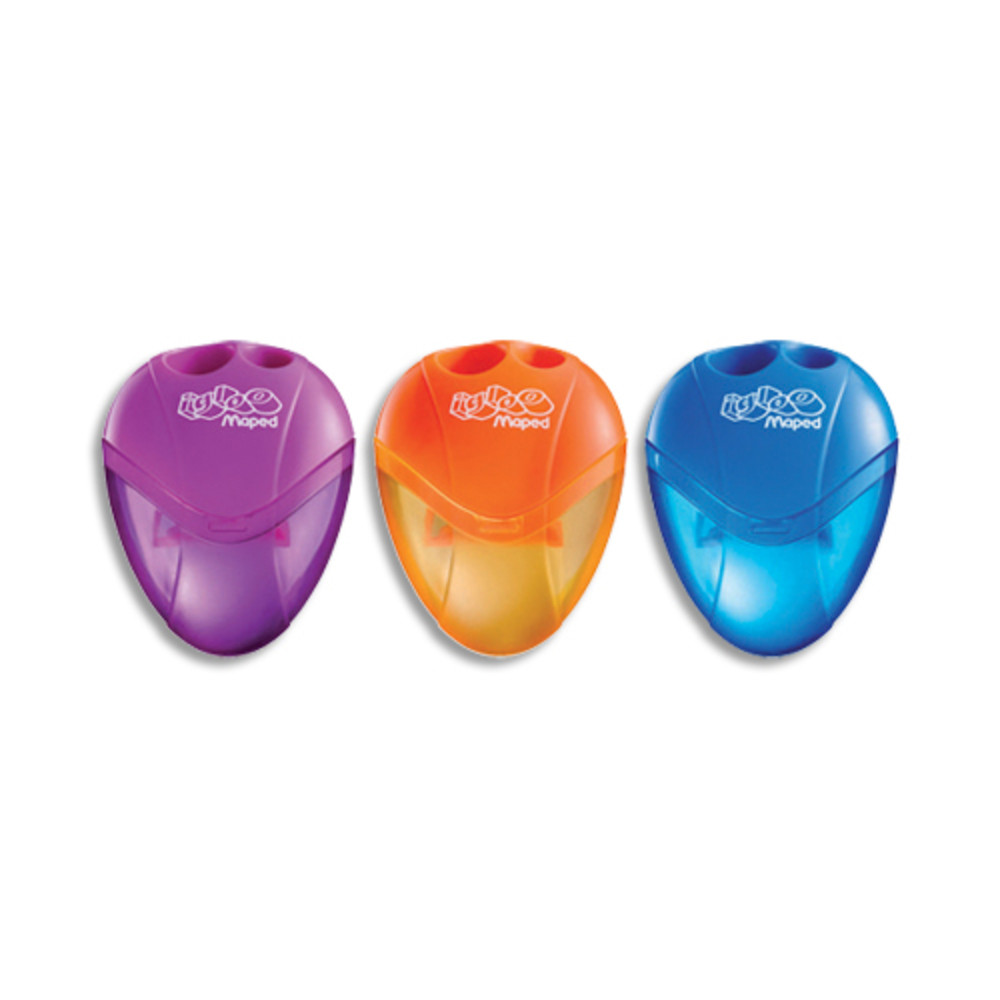 MAPED Igloo - Taille-crayon - 2 trous - disponible dans diffrentes couleurs
