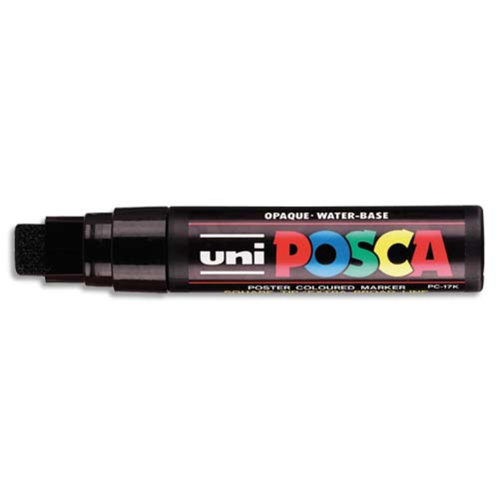 UNI POSCA POSCA Marqueur peinture encre Noir  pigmentation et base eau pointe extra-large Noir PC17K N