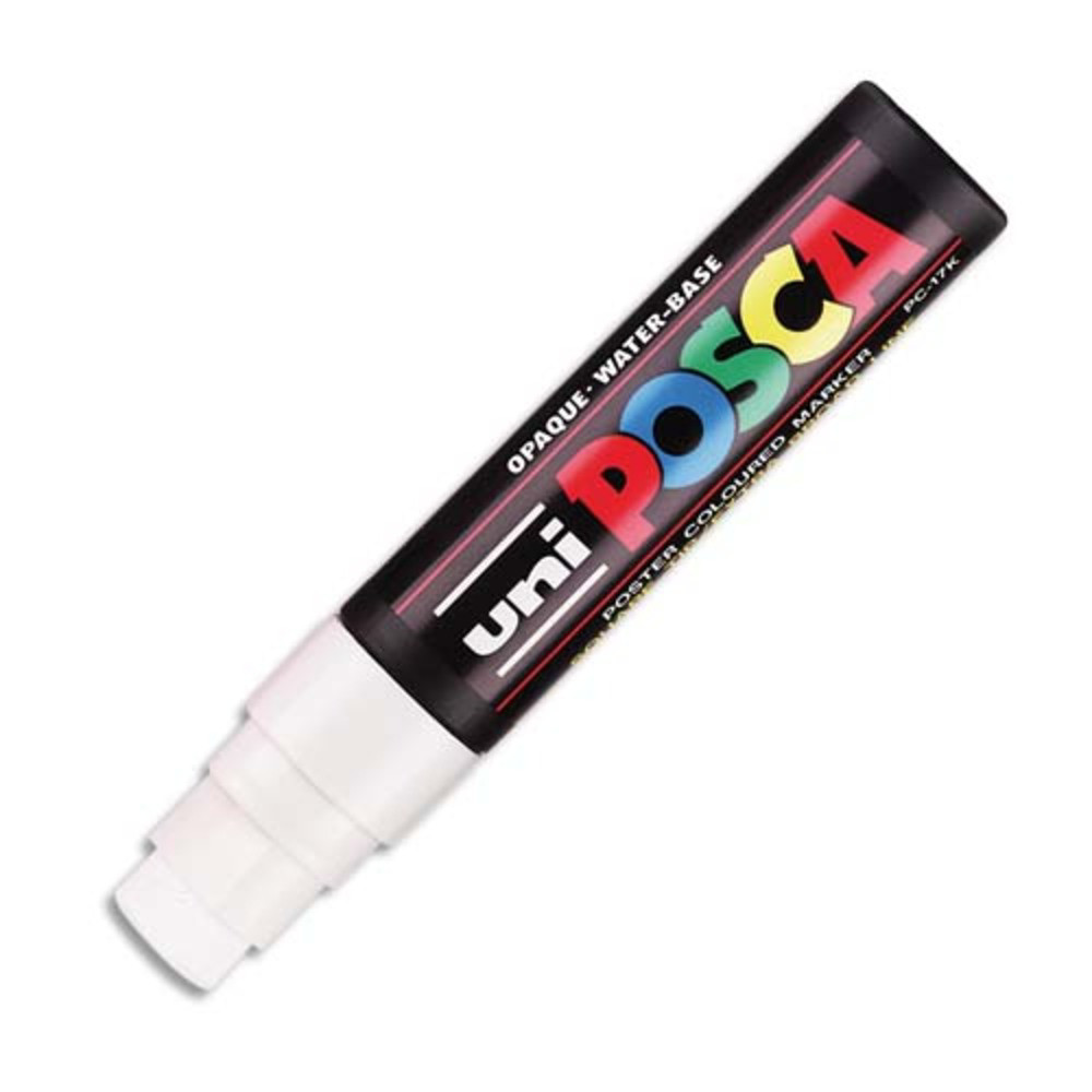 UNI POSCA POSCA Marqueur peinture encre Blanche  pigmentation et base eau pointe extra-large Blanc PC17K BL