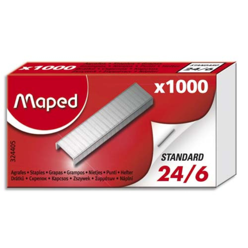 RAPID Bote de 1000 agrafes 24/8 superstrong