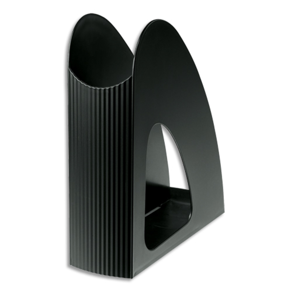 HAN Porte-revues Loop Noir en polypropylne - Dos 7,6 x H25,6 x P23,9 cm