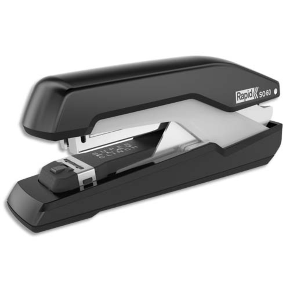 RAPID+Agrafeuse+de+bureau+SO60+SuperFlatClinch.+Agrafes+24/6+et+26/6.+30+feuilles.+Noir