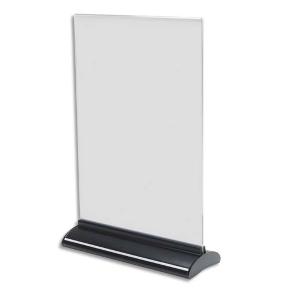 DEFLECTO Porte-visuel base extrude A4 vertical - Dimensions : L21,9 x H33,1 x P7,8 cm transparent