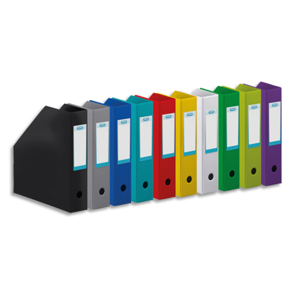OXFORD Porte-revues en PVC soud, dos de 7cm 32X24cm, livr  plat. Coloris assortis 10 couleurs.