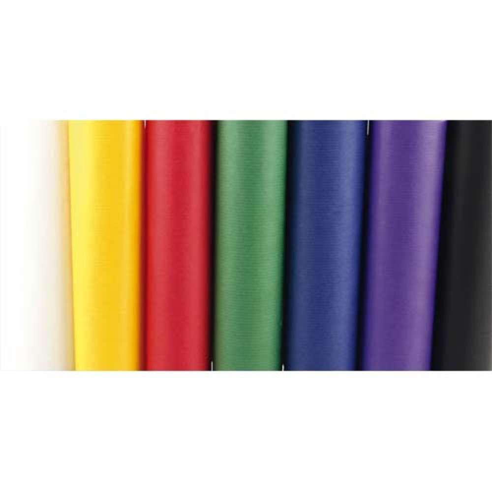 CLAIREFONTAINE Rouleau de papier Kraft couleur 65g. Format 3x0,7m. Coloris vifs assortis en prsentoir