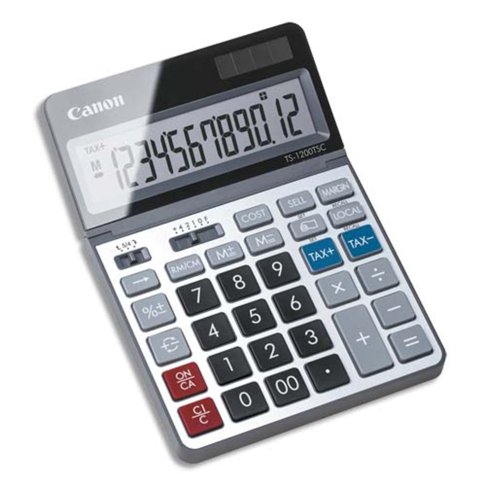 CANON Calculatrice cologique TS-1200TSC 12 chiffres cran inclinable 2468C002AA