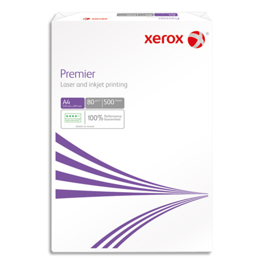 XEROX Ramette 500 feuilles papier trs Blanc XEROX PREMIER A4 80G CIE 161