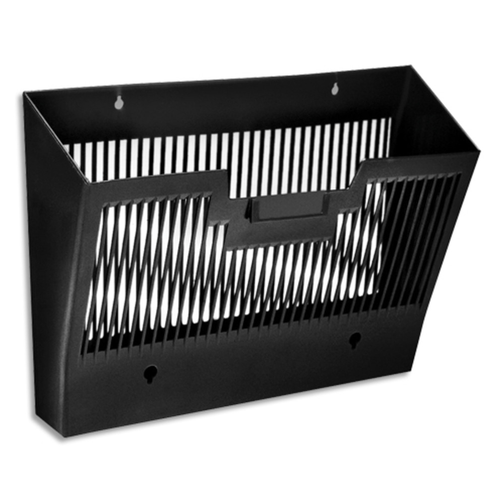 CEP Corbeille murale magntique Noire, format 24 x 32 cm, charge 2Kg - Dim : L36,4 x H25,7 x P10,1 cm