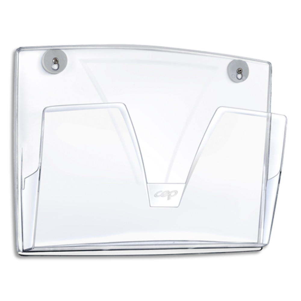 CEP Corbeille murale magntique Cristal, format A3+, charge 2Kg - Dimensions : L36,1 x H27 x P8,6 cm