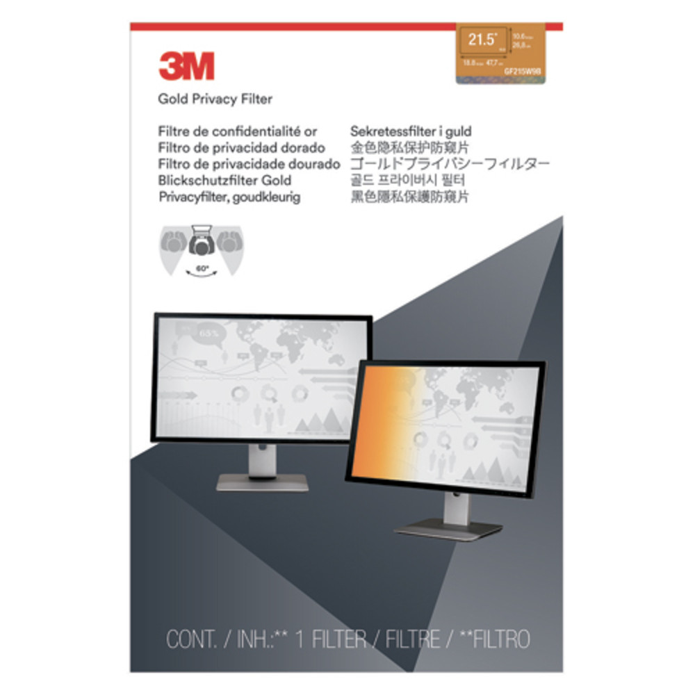 3M Filtre de confidentialit Or pour PC fixe de 21,5'' 16:09 GPF21.5W9