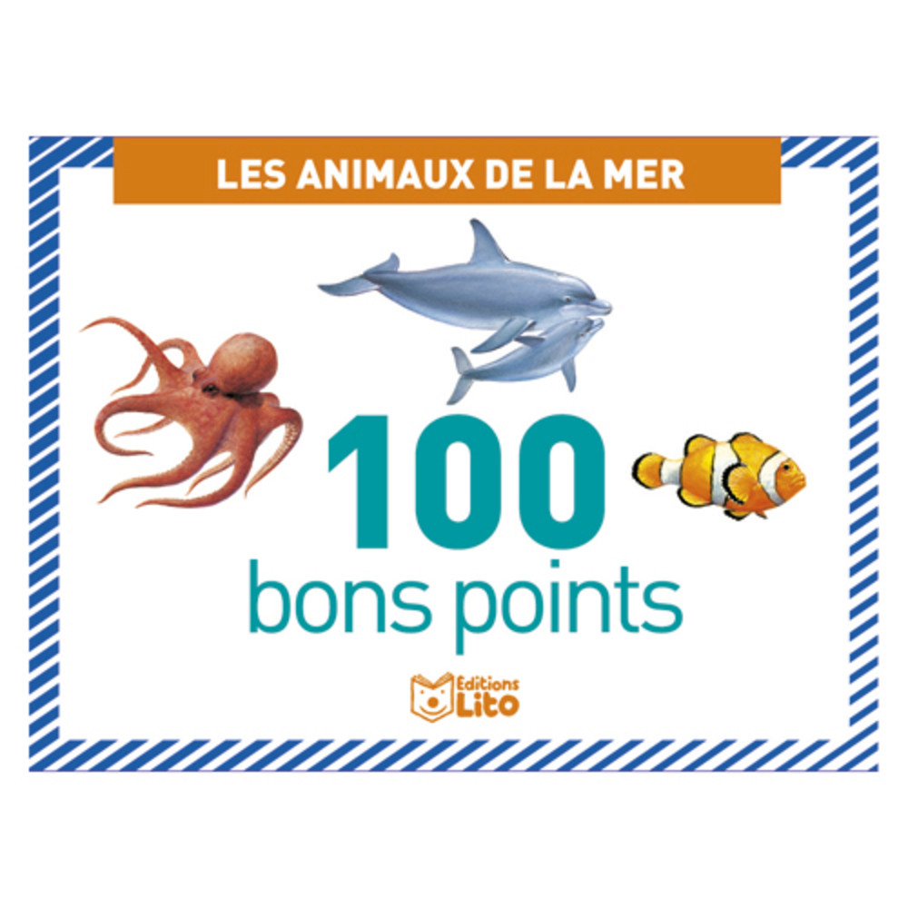 LITO DIFFUSION Bote de 100 bons points thme les animaux de la mer