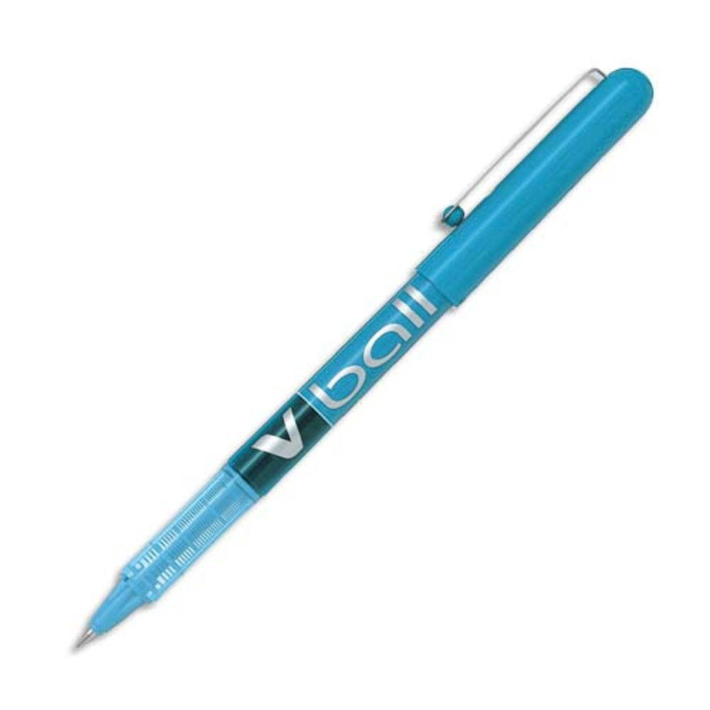 PILOT Stylo Roller pointe mtal 0,5 mm encre liquide Turquoise V-BALL 05