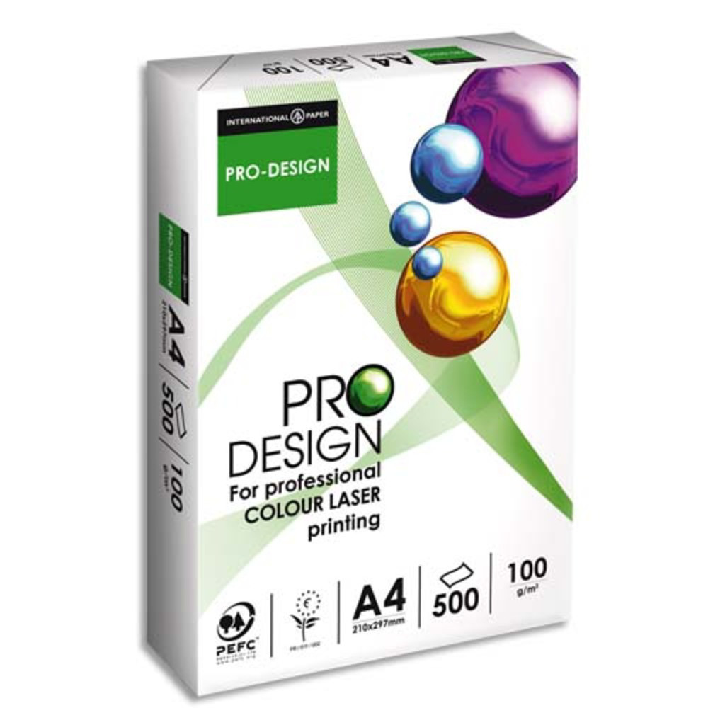 INAPA Ramette 250 feuilles papier extra Blanc satin PRO DESIGN SRA3 160G CIE 168