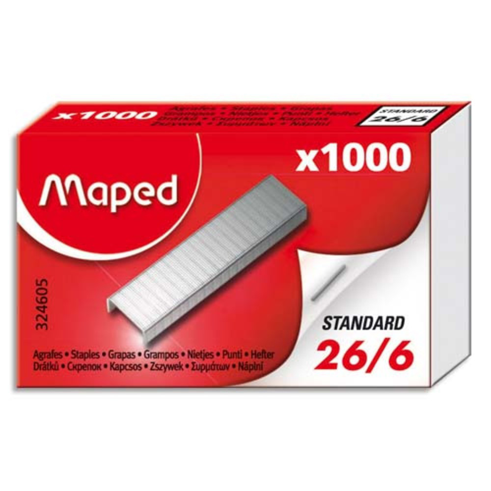MAPED+Boite+de+1000+agrafes+26/6+324605-8
