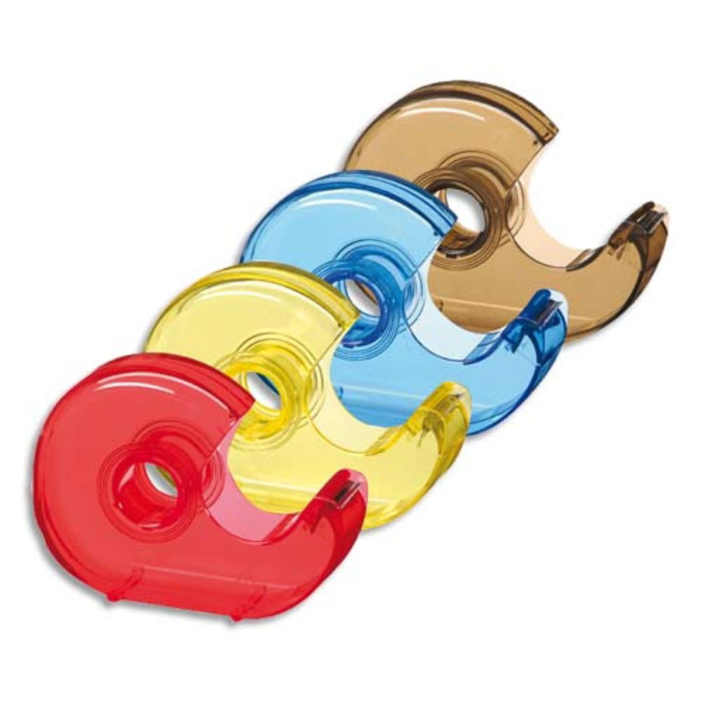 WONDAY Dvidoir pour ruban adhsif 19mmx33m, couleurs translucides assorties