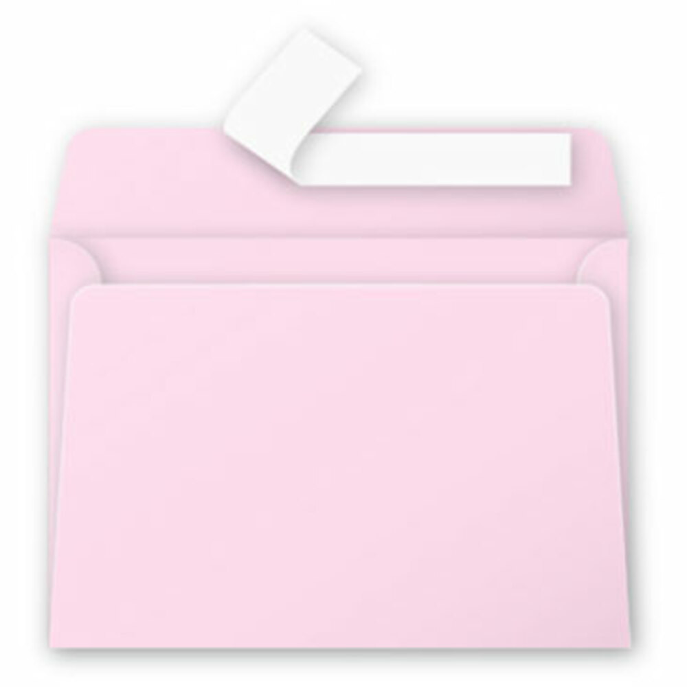CLAIREFONTAINE Paquet de 20 Enveloppes Pollen 11,4x16,2cm Rose drage