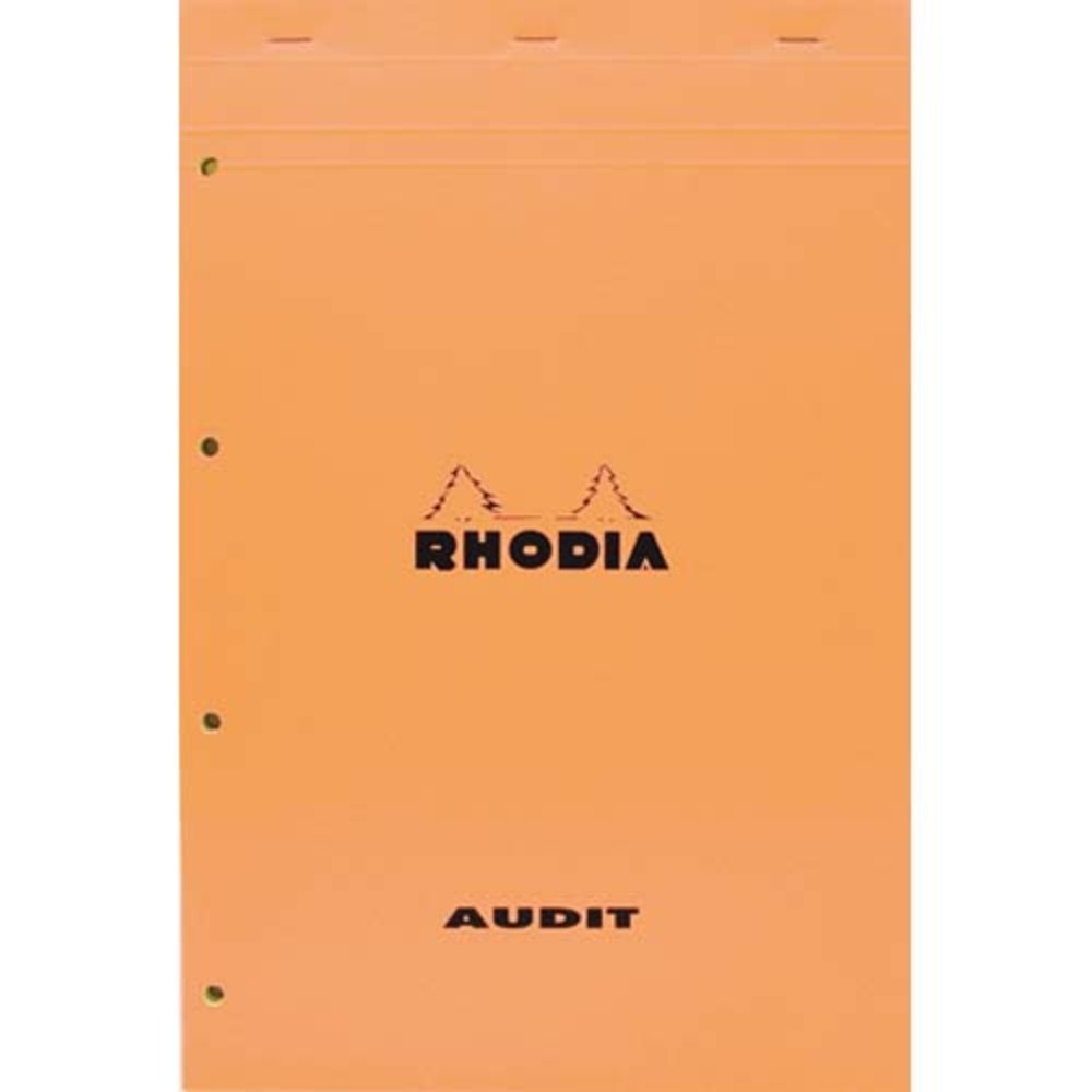 RHODIA Bloc audit format 21x 31,8 80 grammes perfor Jaune