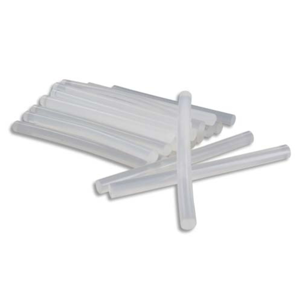 O COLOR O'COLOR Sachet de 25 btons de colle forte transparente pour pistolet, diamtre 7 mm, longueur 10 cm
