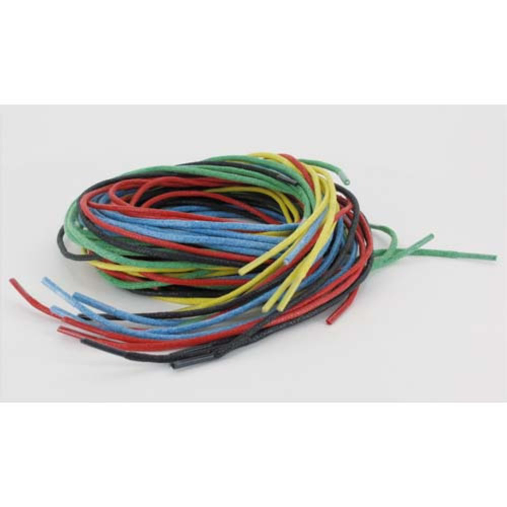 O COLOR O'COLOR Lot de 25 lacets de 70cm, diamtre 2 mm en coton pour laage ou tissage, couleurs assorties