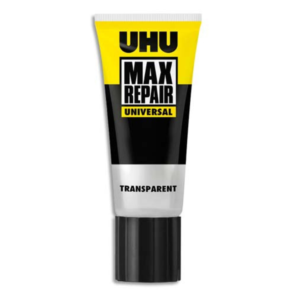 UHU MAX REPAIR Tube de 45g de colle de bricolage multi-usages pour tous matriaux sur toutes surfaces.