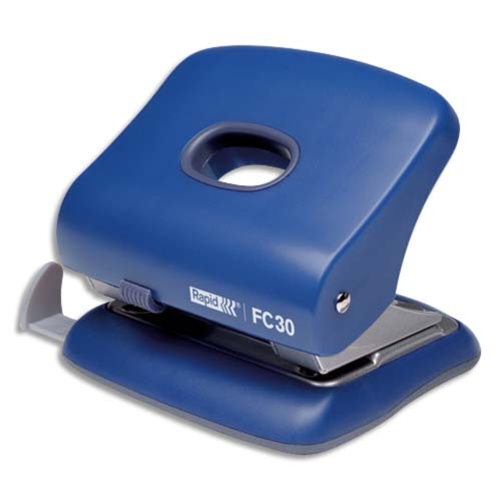 RAPID Perforateur 2 trous FC30. Capacit 20 feuilles. Bleu.