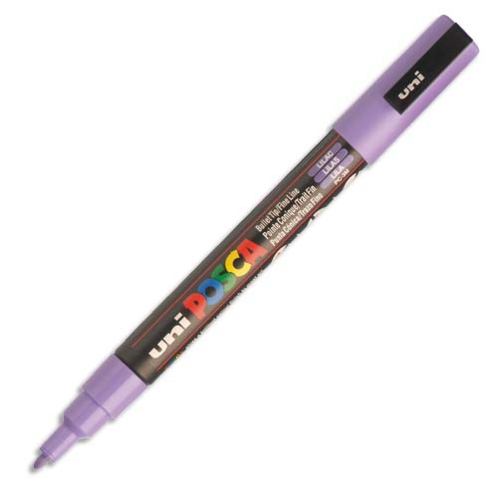 UNI POSCA POSCA Marqueur peinture  eau, encre  pigmentation Violette, pointe fine