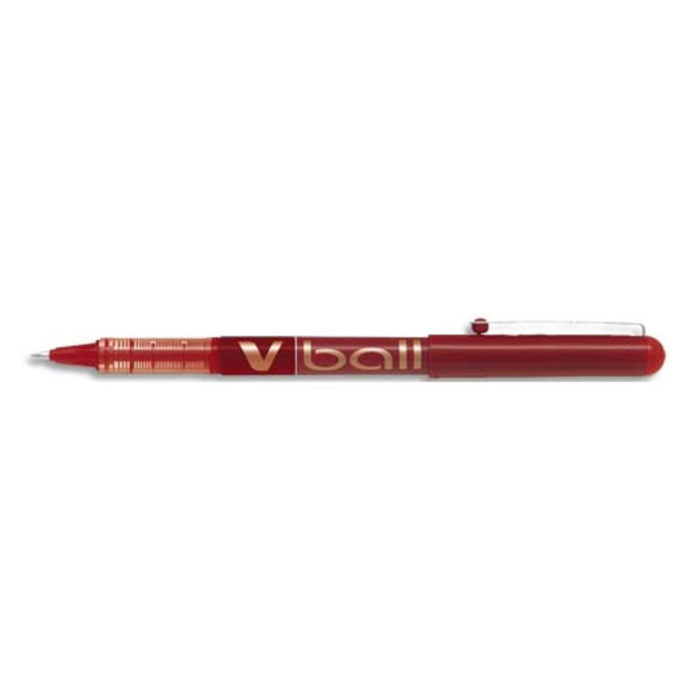 PILOT Stylo Roller pointe mtal 1,0 mm encre liquide Rouge V-BALL 1,0