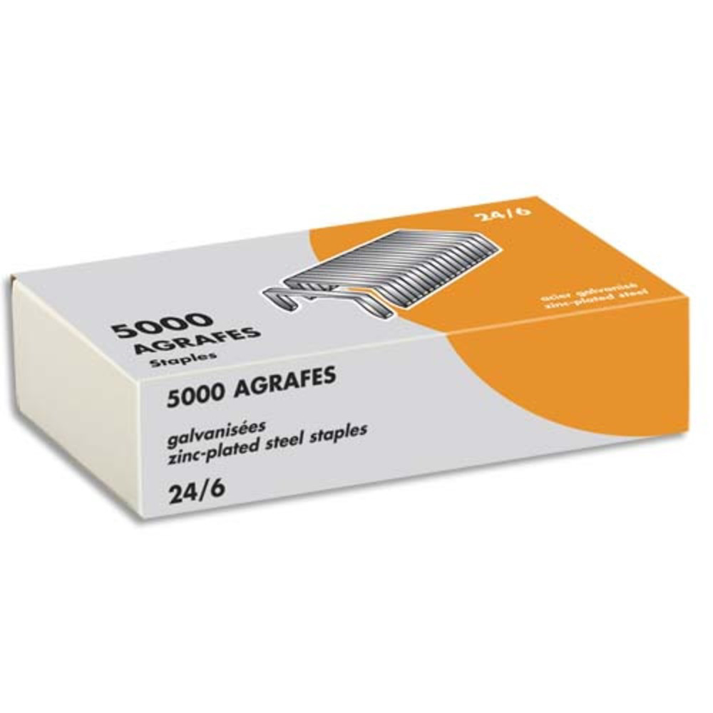 WONDAY Bote 5000 agrafes 24/6 galvanis