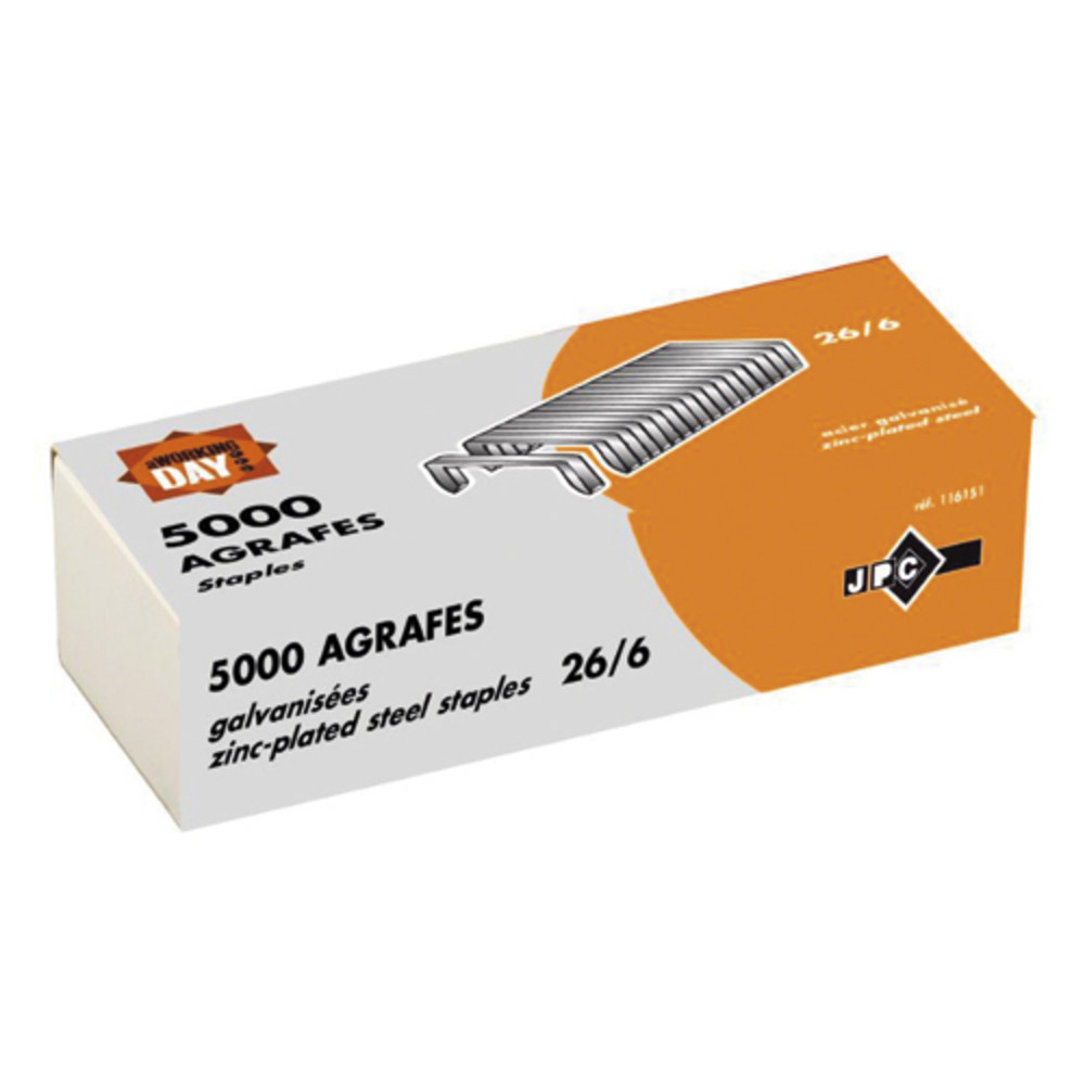 WONDAY+Boite+5000+agrafes+26/6+galvanise