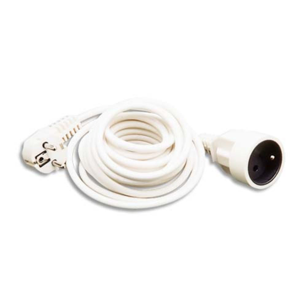 WONDAY Rallonge lectrique lisse 5m Blanc GAE300162