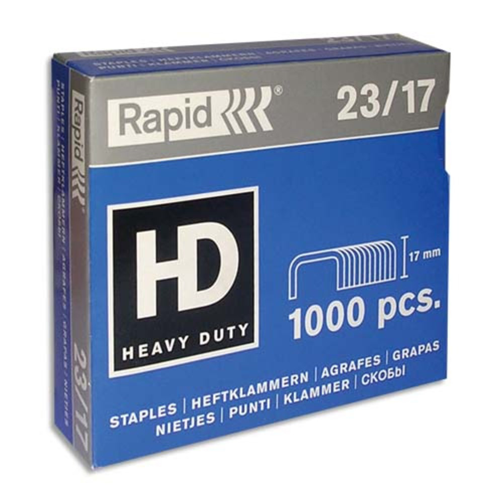 RAPID Agrafes N23/17 en Bote de 1000
