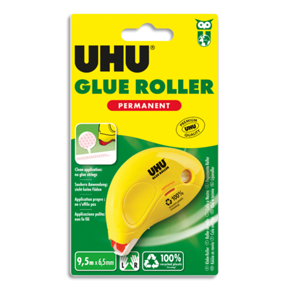 UHU+Roller+de+colle+jetable+colle+permanente+9.5+M+x+6.5+mm