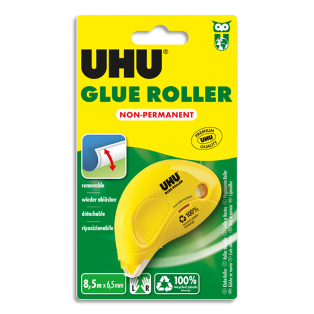 UHU+DRY+%26+CLEAN+ROLLER+jetable+non+permanent+8.5+M+x+6.5+mm