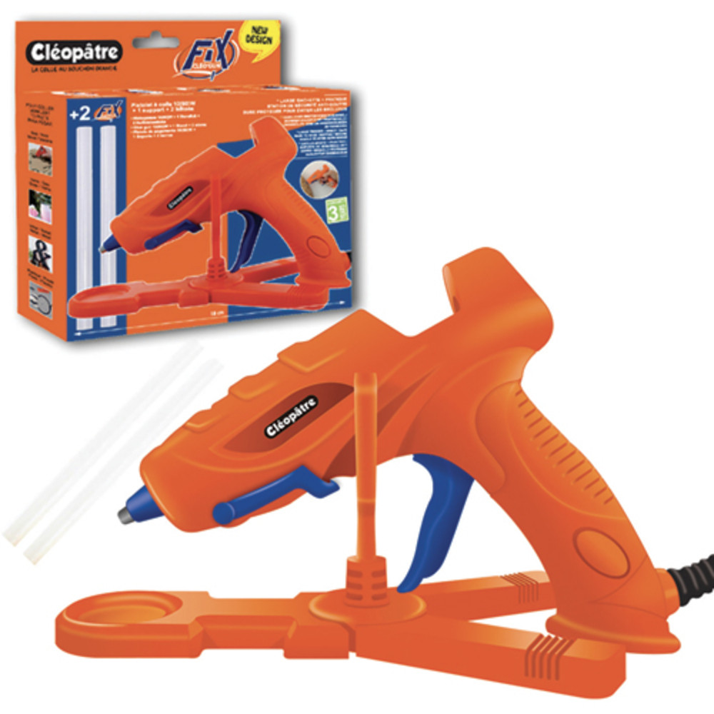 CLEOPATRE Pistolet colle sous blister + 2 btons offerts