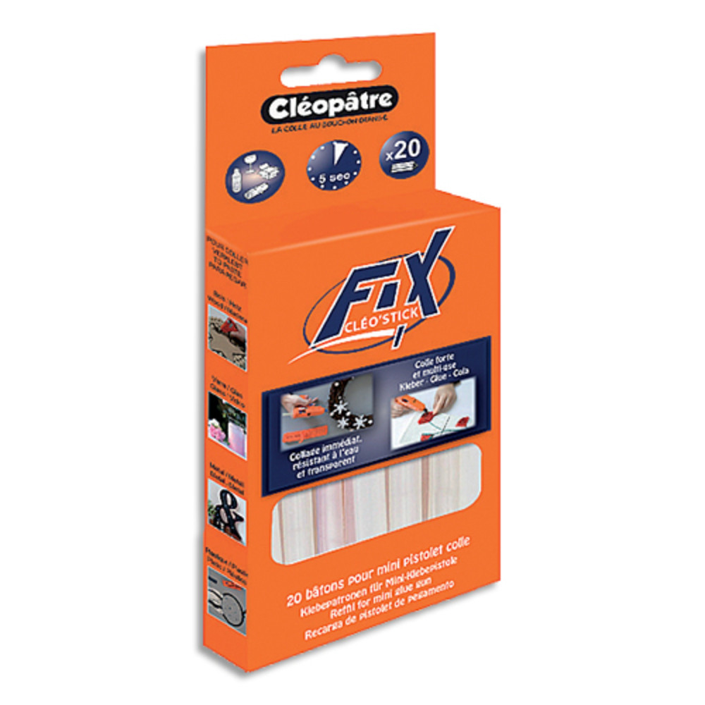 CLEOPATRE+Sachet+de+20+batons+de+colle+pour+pistolet